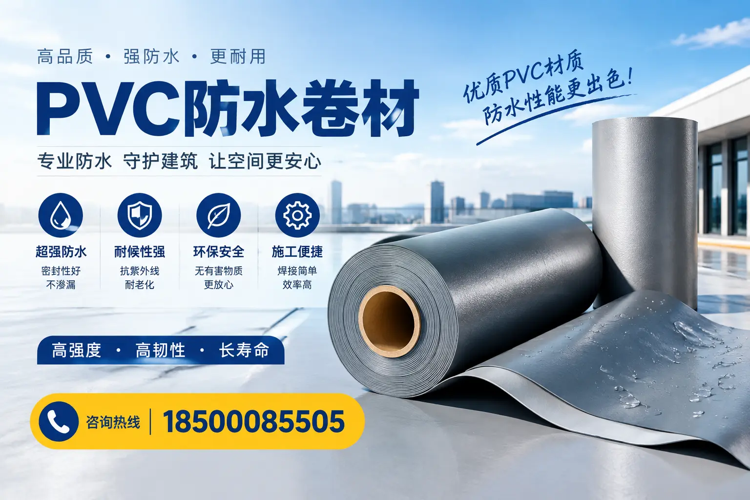 如何判断PVC防水卷材的质量优劣？上饶选购技巧